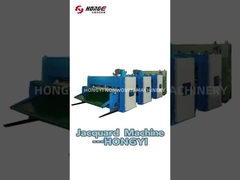 Eine Jacquardmaschine in Aktion