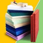 Polyester-akustische Wand-akustische Deckenverkleidungen weiß/Blau/Grün