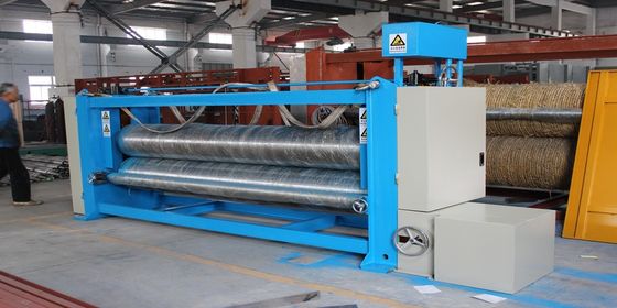 Die hohe Kapazität zwei rollen Gewebe-Kalender-Maschine 5,5 m mit G/M 60-1500g/M2